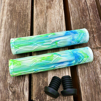 Īpaši viegli pagarināmi velosipēda rokturi Gumijas krāsas triecienu absorbējoši, neslīdoši, mīksti 160 MM stūres pārsegs riteņbraukšanas kalnu velosipēda rokturi