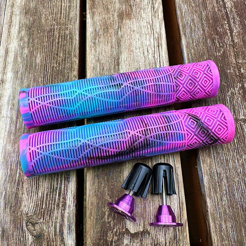 Īpaši viegli pagarināmi velosipēda rokturi Gumijas krāsas triecienu absorbējoši, neslīdoši, mīksti 160 MM stūres pārsegs riteņbraukšanas kalnu velosipēda rokturi