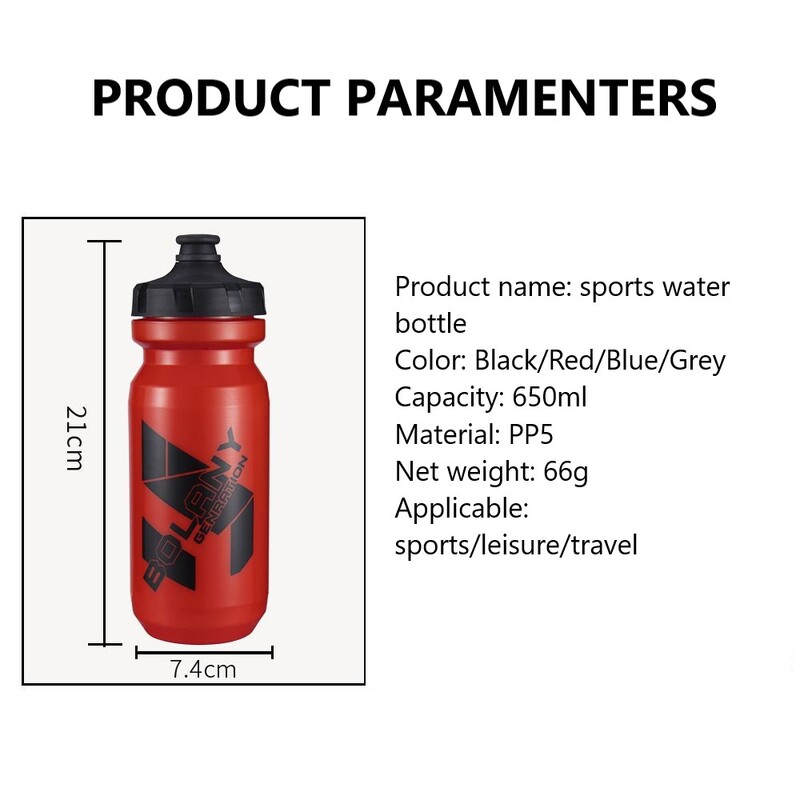 650 ml višebojna prijenosna sigurna boca za vodu Čajnik za biciklizam Sportovi na otvorenom Putovanja Slobodno vrijeme MTB cestovni bicikl