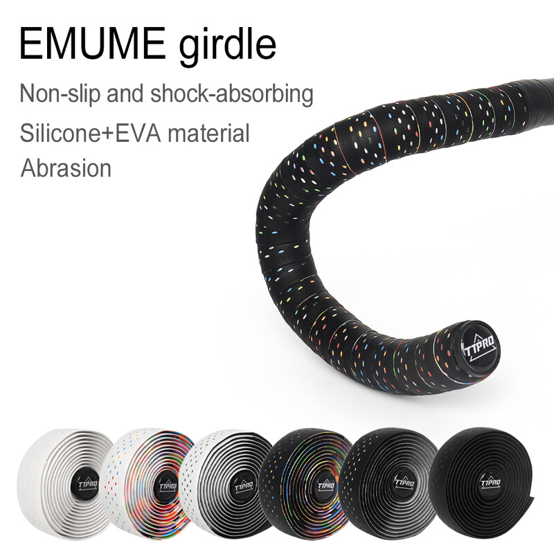 TTPRO traka za upravljač za cestovni bicikl Gravel Neklizajuća 2100 mm PU EVA bijela crna otporna na prašinu Oblozi za upravljač Prozračne trake