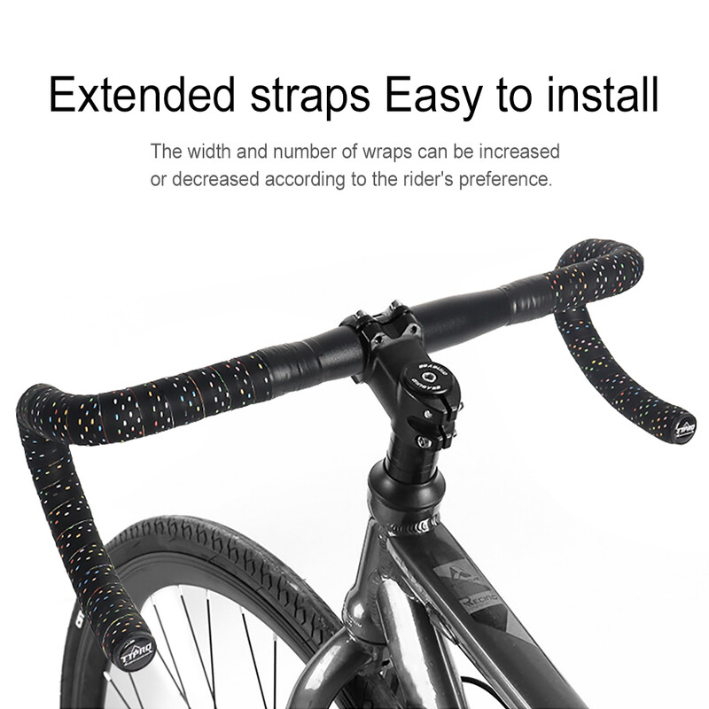 TTPRO traka za upravljač za cestovni bicikl Gravel Neklizajuća 2100 mm PU EVA bijela crna otporna na prašinu Oblozi za upravljač Prozračne trake