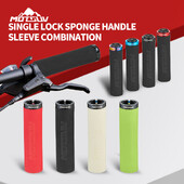 MOTSUV MTB roktura sūkļa rokturi ar putekļu aizbāzni īpaši viegls, mīksts velosipēda stūres pārsegs, neslīdošs, mājīgs velosipēda roktura sakausējuma velosipēdu daļas