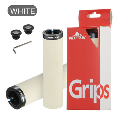 MOTSUV MTB roktura sūkļa rokturi ar putekļu aizbāzni īpaši viegls, mīksts velosipēda stūres pārsegs, neslīdošs, mājīgs velosipēda roktura sakausējuma velosipēdu daļas