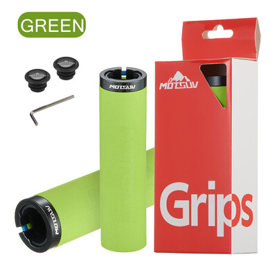 MOTSUV MTB roktura sūkļa rokturi ar putekļu aizbāzni īpaši viegls, mīksts velosipēda stūres pārsegs, neslīdošs, mājīgs velosipēda roktura sakausējuma velosipēdu daļas