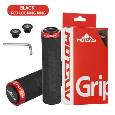 MOTSUV MTB roktura sūkļa rokturi ar putekļu aizbāzni īpaši viegls, mīksts velosipēda stūres pārsegs, neslīdošs, mājīgs velosipēda roktura sakausējuma velosipēdu daļas