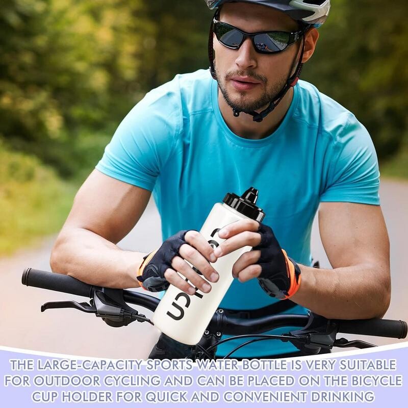 Velosipēda ūdens pudele 1000 ml viegla kalnu pudele āra sporta kauss riteņbraukšanas aprīkojums atkārtoti lietojams necaurlaidīgs sporta zāles aukstā ūdens pudele