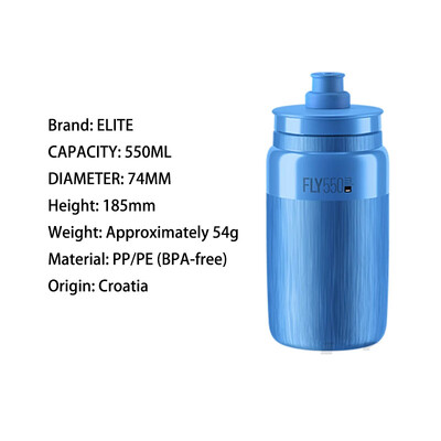 Elite riteņbraukšanas ūdens pudele 550 ml 750 ml ceļa kalnu velosipēda īpaši vieglā riteņbraukšanas tējkanna