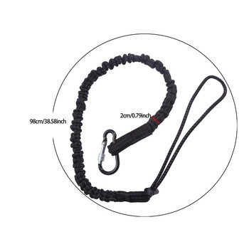 Safety Bungee Tether Tool Lanyard with Carabiner Hook Climbing Working Anti-Falling Safety Rope Aerial Work Climbing Αξεσουάρ