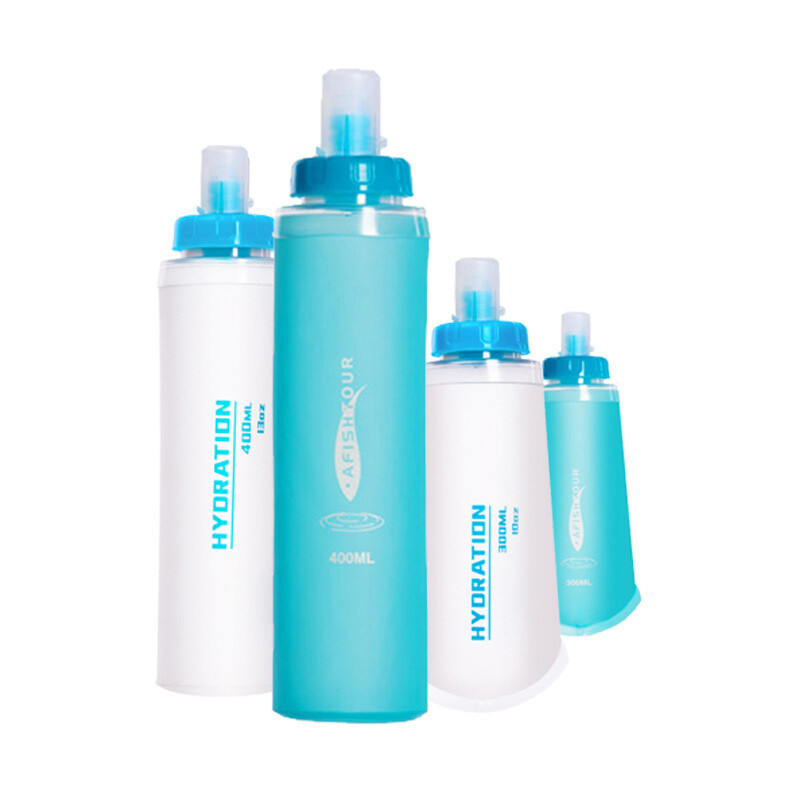300ml 400ml 500ml Mekana boca TPU sklopiva sklopiva boca za vodu Sport na otvorenom Putovanje Trčanje Hidratacijski paket Vrećica za vodu Prsluk