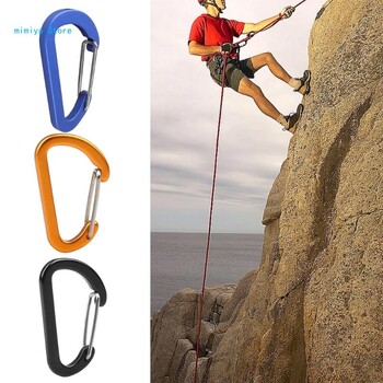 Carabiner Heavy Duty Aluminium-Alloy 10Pcs Carabiner Hooks Carabiner Spring Clip για Υπαίθρια Πεζοπορία Κάμπινγκ Ψάρεμα