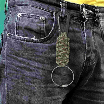 3gab Karabīnes atslēgu piekariņi Lieljaudas karabīnes metāla gredzeni (dažādā krāsā) Sheasy