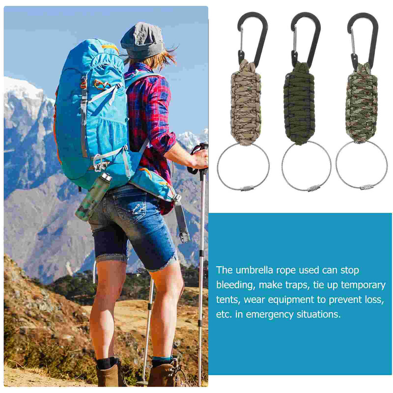 3gab Karabīnes atslēgu piekariņi Lieljaudas karabīnes metāla gredzeni (dažādā krāsā) Sheasy