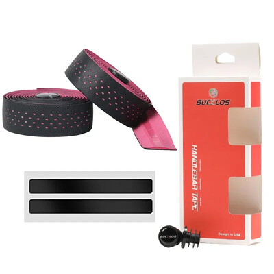 BUCKLOS Velosipēdu lente PU EVA Ceļu velosipēda stūres aptinums Triecienu absorbējošas stūres lentes sacīkšu velosipēda lentes ar stieņa gala spraudni