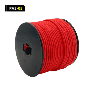 YOUGLE 5Strand 350 Paracord izpletņa aukla Virve Mil Spec Climbing Camping Trikotāžas aproce izdzīvošanas aprīkojums 164FT