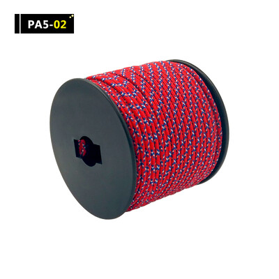 YOUGLE 5Strand 350 Paracord izpletņa aukla Virve Mil Spec Climbing Camping Trikotāžas aproce izdzīvošanas aprīkojums 164FT