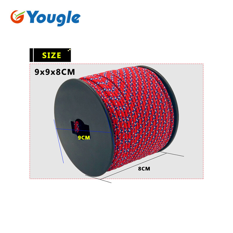YOUGLE 5Strand 350 Paracord izpletņa aukla Virve Mil Spec Climbing Camping Trikotāžas aproce izdzīvošanas aprīkojums 164FT