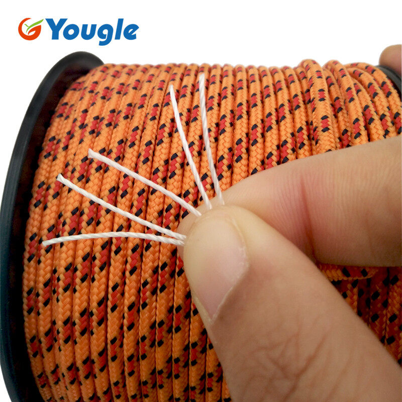 YOUGLE 5Strand 350 Paracord izpletņa aukla Virve Mil Spec Climbing Camping Trikotāžas aproce izdzīvošanas aprīkojums 164FT