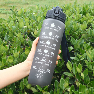 1gb 1L Gradient Sports Water Cup Fitness Alpīnisms Riteņbraukšanas ūdens pudele