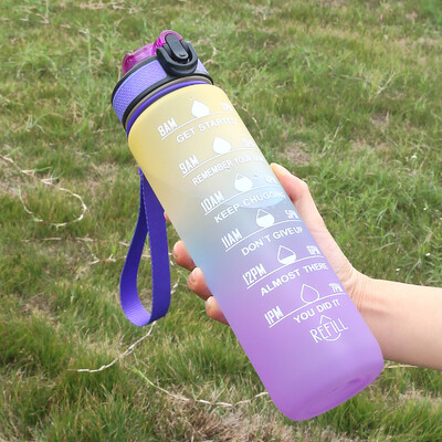 1gb 1L Gradient Sports Water Cup Fitness Alpīnisms Riteņbraukšanas ūdens pudele