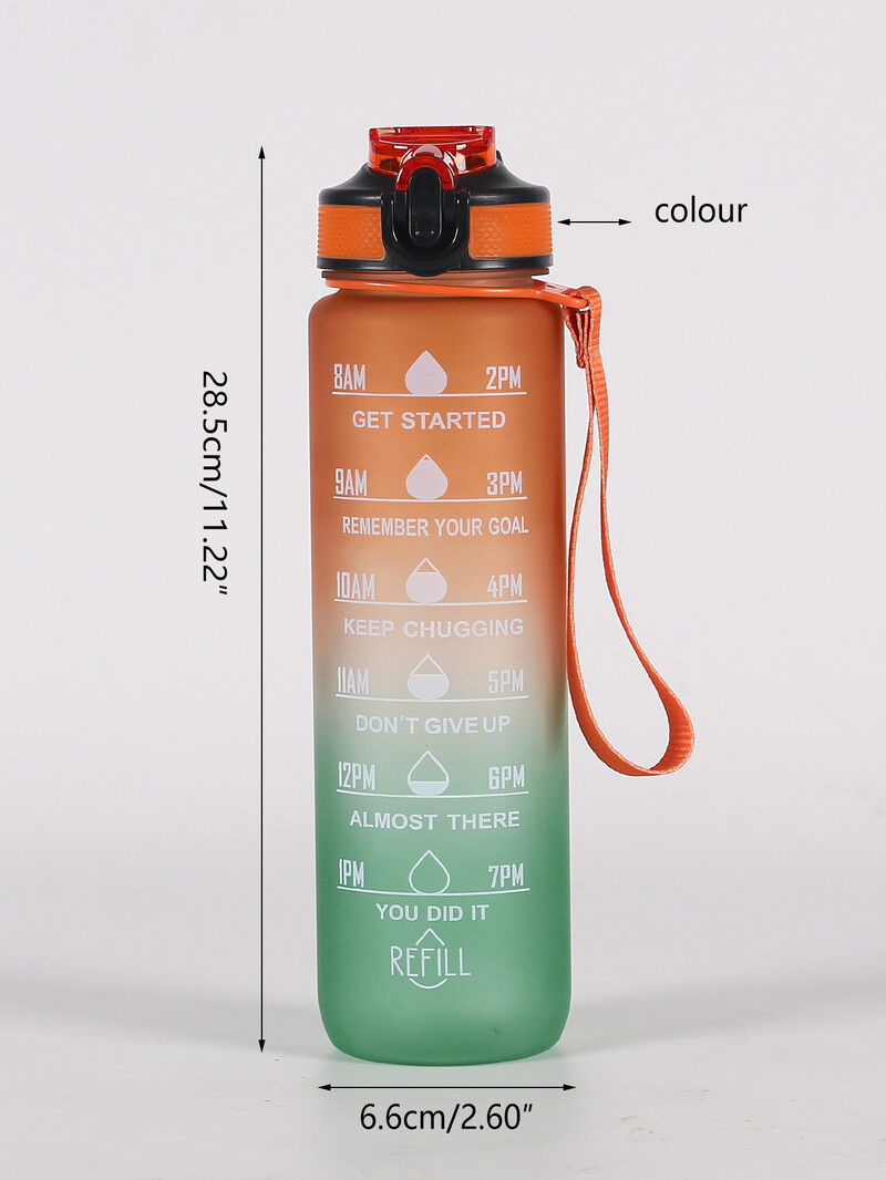 1gb 1L Gradient Sports Water Cup Fitness Alpīnisms Riteņbraukšanas ūdens pudele