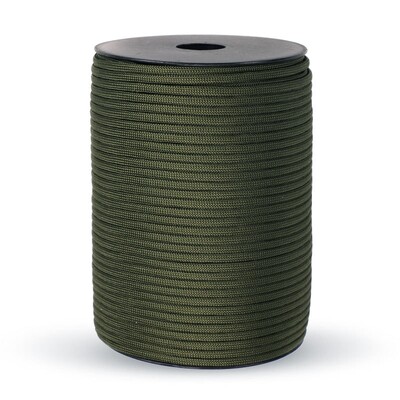 7 serdeņi 550 Paracord vads 100 M diametrā 4 mm, paredzēts izdzīvošanai āra kempingā.