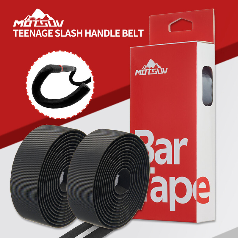 MOTSUV Bandă pentru ghidon pentru bicicletă de drum Bară pentru bicicletă Anti-alunecare PU Amortizare EVA Absorbție de șoc Bandă pentru mâner Banda de bară pentru ciclism Dop de capăt Prat