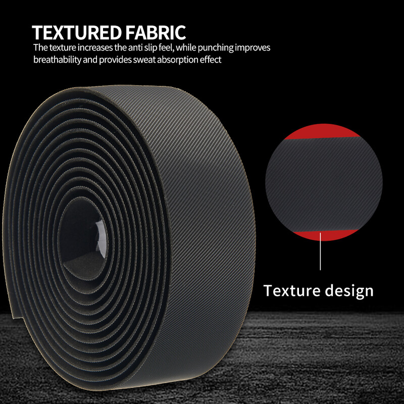 MOTSUV Bandă pentru ghidon pentru bicicletă de drum Bară pentru bicicletă Anti-alunecare PU Amortizare EVA Absorbție de șoc Bandă pentru mâner Banda de bară pentru ciclism Dop de capăt Prat