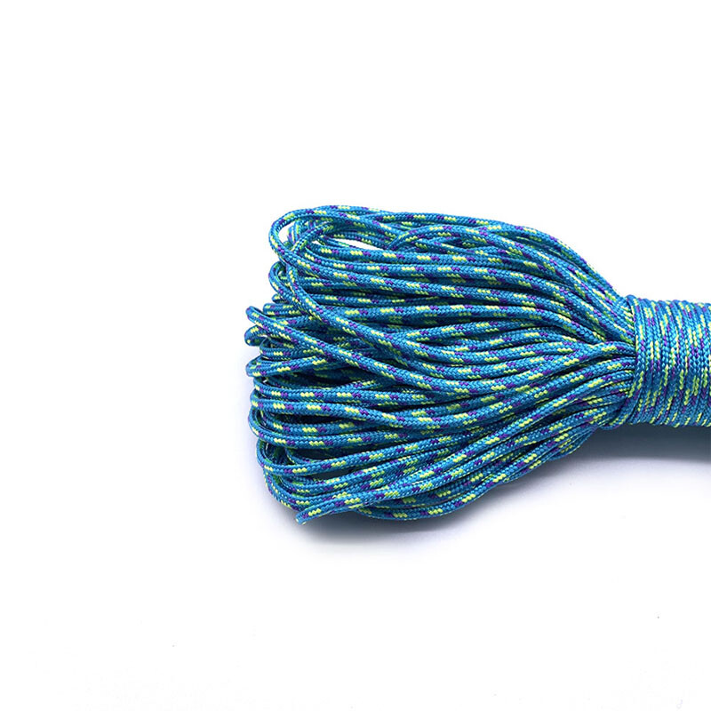 Diametrs 2 mm viens statīva serdeņi Paracord izdzīvošanai Izpletnis Aukla Virve Kempings Kāpšana Virve Pārgājieni Juvelierizstrādājumu izgatavošana Vairumtirdzniecība