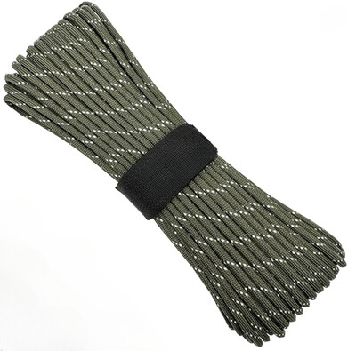 7 serdeņi 550 Paracord vads 5 15 30 m, diametrs 4 mm, izdzīvošanai brīvā dabā kempinga štrope Izpletņa virve pārgājienu telts piederumi