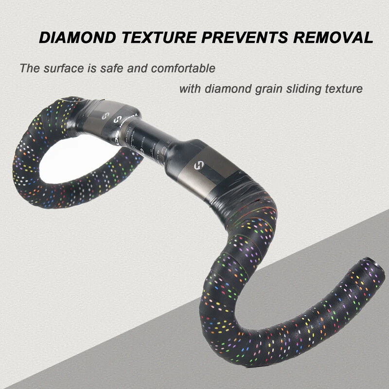 BUCKLOS mīksta PU EVA velosipēda stūres siksna pretslīdes triecienu absorbējoša šosejas velosipēda roktura lentes ūdensnecaurlaidīga ietīšanas lentes gala aizbāžņi