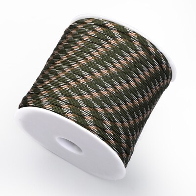 50/100M 7-jezgreno uže za kišobran 550 4 mm vanjsko poliestersko uže za padobran Kampiranje Kišobran za preživljavanje šator u paketu konop za rublje