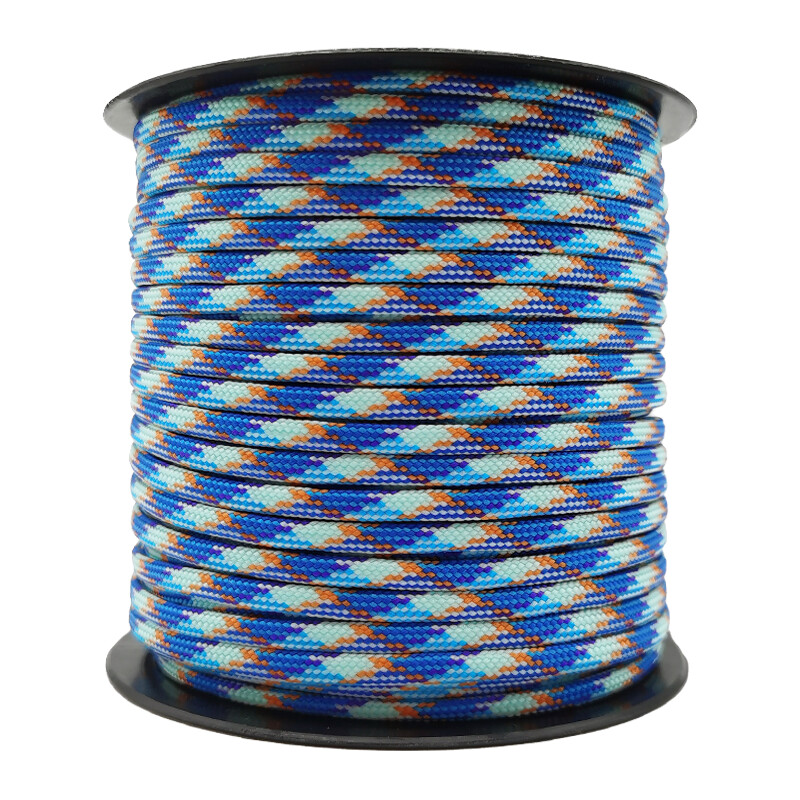 50/100M 7-jezgreno uže za kišobran 550 4 mm vanjsko poliestersko uže za padobran Kampiranje Kišobran za preživljavanje šator u paketu konop za rublje