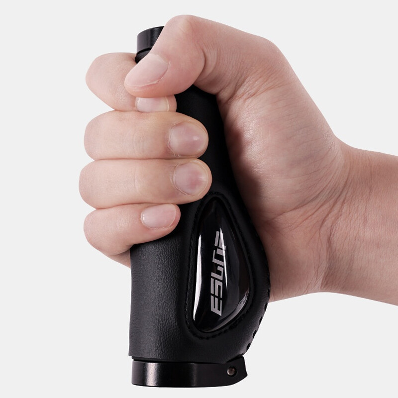 Velosipēdu rokturi mīksta gumija MTB kalnu velosipēdam Triecienizturīgs pretslīdes stūres pārsega slēdzene uz ergonomiskām riteņbraukšanas roktura daļām