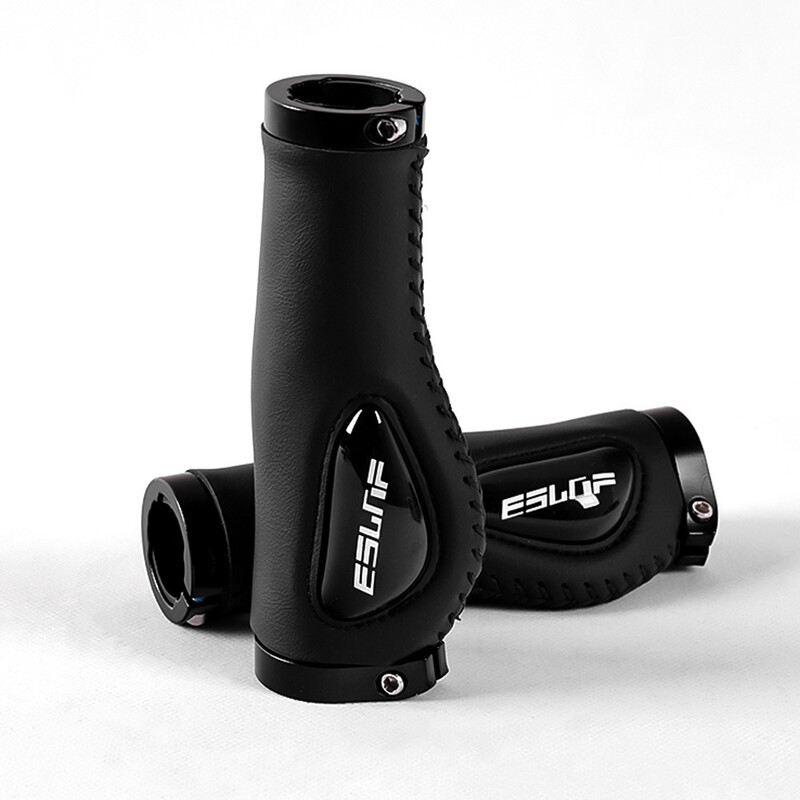 Velosipēdu rokturi mīksta gumija MTB kalnu velosipēdam Triecienizturīgs pretslīdes stūres pārsega slēdzene uz ergonomiskām riteņbraukšanas roktura daļām