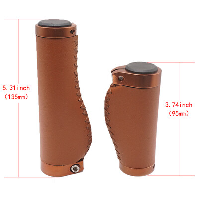 Mtb rokturi elektriskie velosipēda pretslīdēšanas nodilumizturīgi gaļas bumbu rokturi Vispārīgi velosipēdu piederumi Velosipēda ādas stūres rokturis