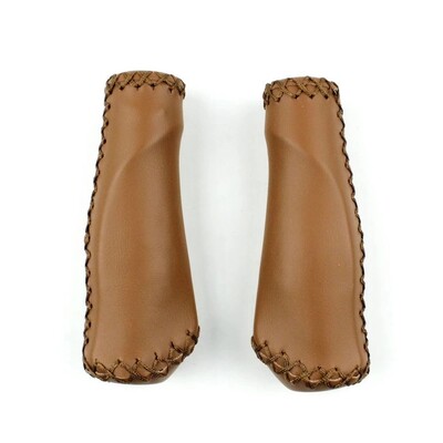 Mtb rokturi elektriskie velosipēda pretslīdēšanas nodilumizturīgi gaļas bumbu rokturi Vispārīgi velosipēdu piederumi Velosipēda ādas stūres rokturis