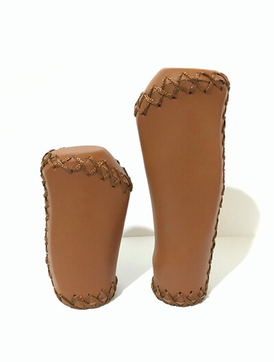 Mtb rokturi elektriskie velosipēda pretslīdēšanas nodilumizturīgi gaļas bumbu rokturi Vispārīgi velosipēdu piederumi Velosipēda ādas stūres rokturis