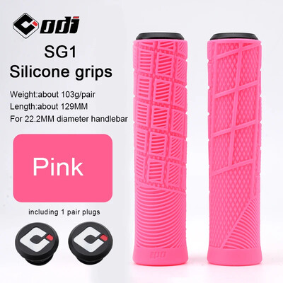 ODI SG1 MTB mīksti silikona rokturi velosipēda stūres rokturis divvirzienu pretslīdes triecienu absorbējošs roktura pārsegs velosipēda universālie aksesuāri