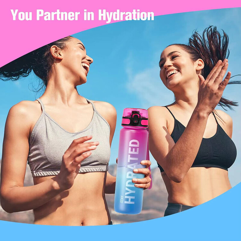 Boca vode 7 boja, 32oz, šarena plastična posuda za piće, otporna na curenje, velikog kapaciteta Vrčevi za vodu za piće za planinarenje na otvorenom