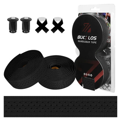 BUCKLOS traka za upravljač cestovnog bicikla Silikonska + EVA izdržljiva traka za šipku za bicikl s čepovima na kraju šipke Neklizajući dodaci za bicikl otporan na udarce