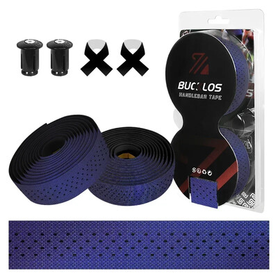BUCKLOS traka za upravljač cestovnog bicikla Silikonska + EVA izdržljiva traka za šipku za bicikl s čepovima na kraju šipke Neklizajući dodaci za bicikl otporan na udarce