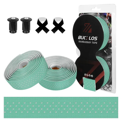 BUCKLOS traka za upravljač cestovnog bicikla Silikonska + EVA izdržljiva traka za šipku za bicikl s čepovima na kraju šipke Neklizajući dodaci za bicikl otporan na udarce