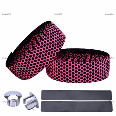 Velosipēda stūres lentes šosejas velosipēda PU ādas perforēta siksna elpojoša mīksta MTB fiksēta zobrata siksna riteņbraukšanas piederums