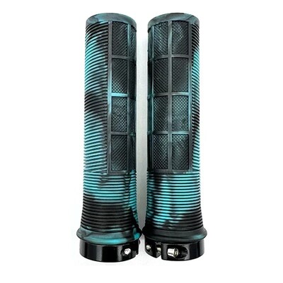 TPR velosipēda rokturi Integrēti velosipēda stūres rokturi Alumīnija sakausējuma slēdzene uz velosipēda rokturiem Neslīdoša MTB aproces Velosipēda daļa