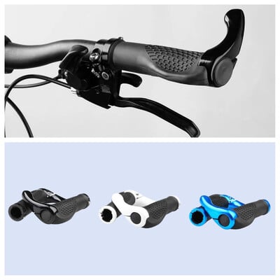 1 pereche de mânere pentru ghidon de bicicletă Ergonomic antiderapant Blocare pe capac mâner mânere din aliaj de aluminiu din cauciuc Accesorii pentru bicicletă MTB