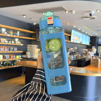 700 ml 1 gabalo baltas sportinis vandens butelis, nešiojamas puodelis „Sippy“, tinkantis važinėtis dviračiu ir nešioti lauke