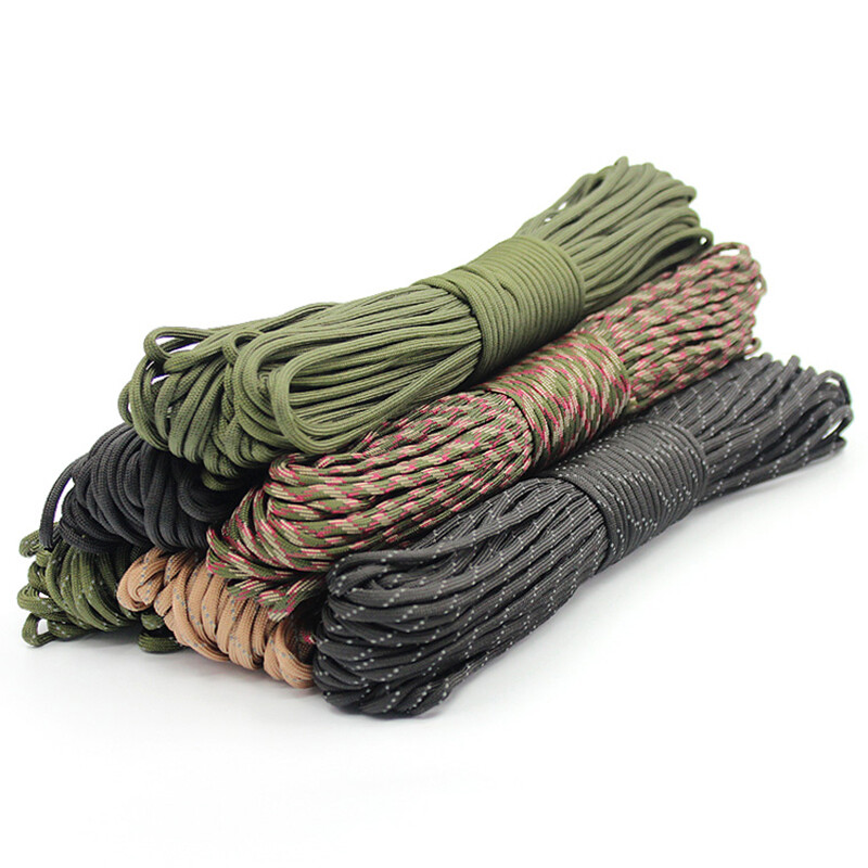 5M/10M Paracord uže za padobran Spec. Vrsta promjera 4 mm 7 jezgri za preživljavanje Paracord za kampiranje Planinarenje Dodaci za penjanje