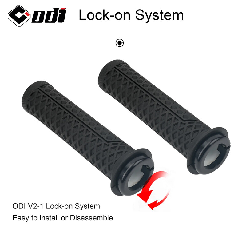 ODI VS-21 MTB stūres rokturi silikona fiksējams velosipēda pārsegs, atjaunināts vafeļu raksts, pretslīdēšanas triecienu absorbcijas roktura daļas