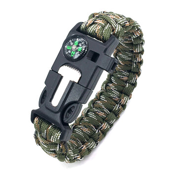 5M Paracord Survival Κορδόνι αλεξίπτωτου 4mm 9 Stand Lanyard DIY Kit Σκηνή ρούχων για κάμπινγκ Σκηνή πεζοπορίας Εξοπλισμός αναρρίχησης