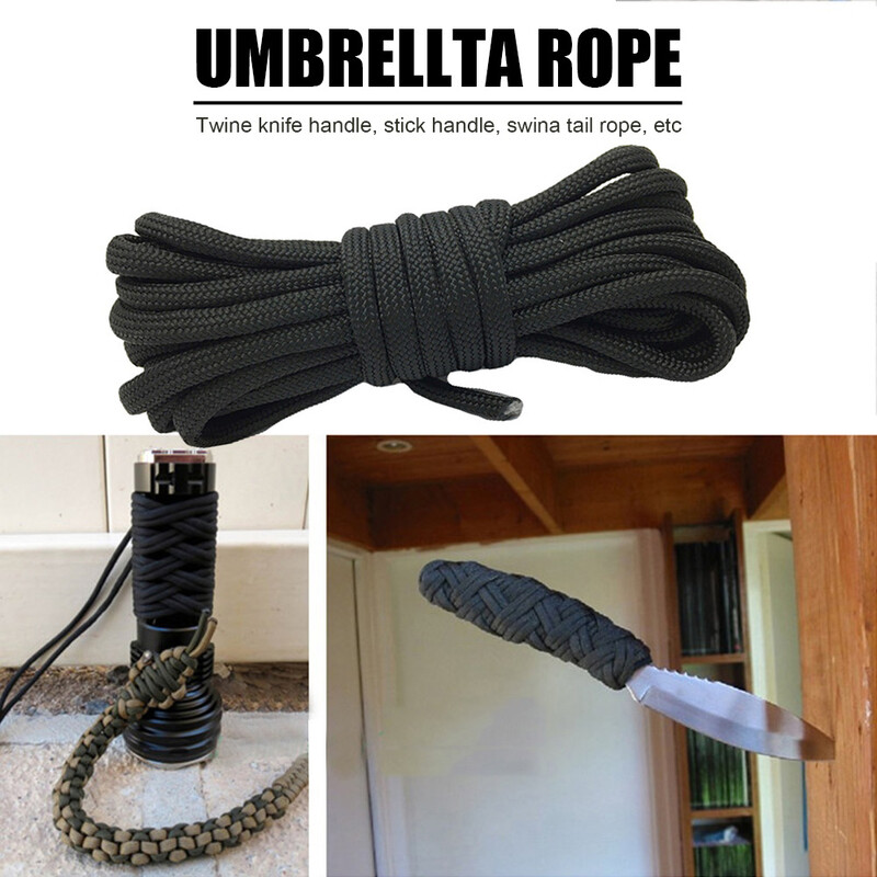 5M Paracord Survival Parachute Cord 4mm 9 Stand Lanyard DIY Kit Uže za odjeću na otvorenom Kampiranje Šator Uže Planinarenje Oprema za penjanje